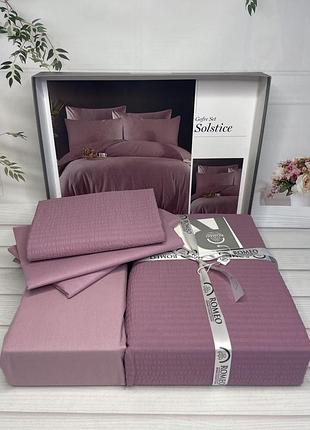 Постельное белье сатин и жатка эффект гофре romeo home евро размер 200 на 220 см solstice