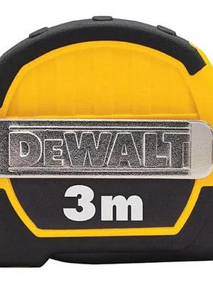 Рулетка dewalt pocket, 3мх12.7мм, с фиксатором сматывания, абс-пластик, магнит