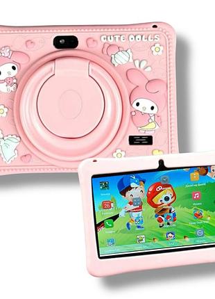 Дитячий планшет mld cute dolls 7 hd із силіконовим чохлом android 14, 64gb, wifi, bluetooth