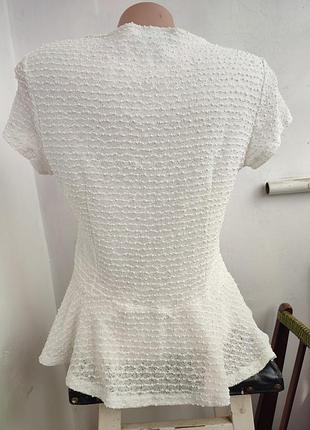 Блуза кофта блузочка жіноча білого кольору 2