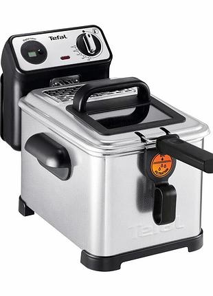 Фритюрниця tefal fr511170 filtra pro, 2400вт, ємність-3л, механічне керув., від 150°c до 190°c нержавіюча сталь, черный
