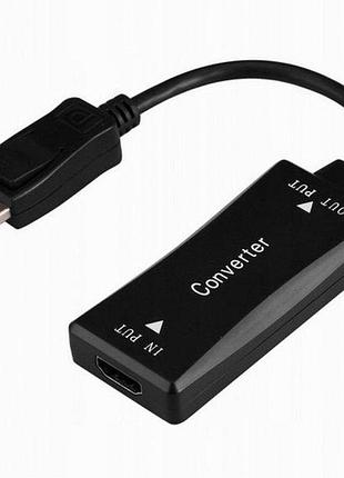Адаптер-перехідник hdmi на displayport cablexpert a-hdmif30-dpm-01