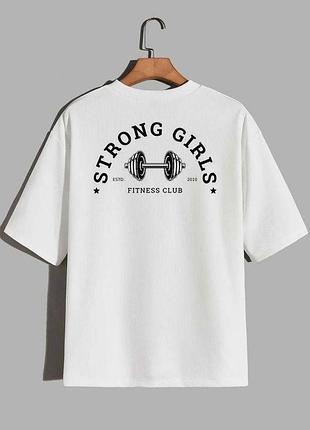 Футболка strong girls gym спортивная футболка футболка для спортивной залы люблю спорт