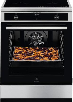 Плита electrolux lki66021ax электрическая индукционная, 73л, 60x60см, дисплей, конвекция, пар, нерж