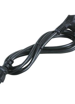 Мережевий кабель живлення комп’ютера iec c13 прямий, 1.5м