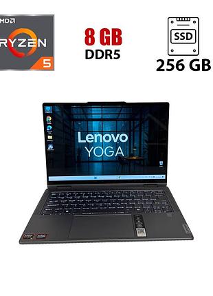 Ультрабук-трансформер lenovo yoga 7 14ahp9 / 14" (1920x1200) ips touch / amd ryzen 5 8640hs (6 (12) ядер по 3.5 - 4.9 ghz) / 8 gb