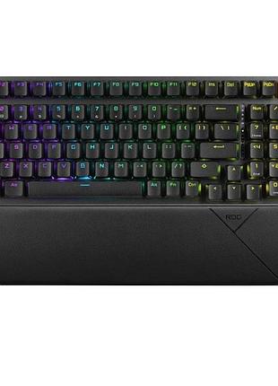 Клавіатура механічна asus 90mp037a-bkma00 rog strix scope ii, 96key, nx snow, usb-a/wl/bt, en/uk, rgb, чорний