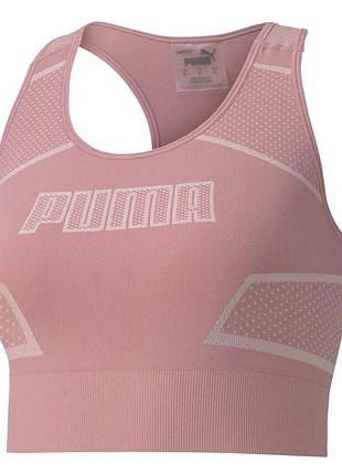 Укорочений топ puma evostripe evoknit crop top xl жіночий кроп топ  рожевий