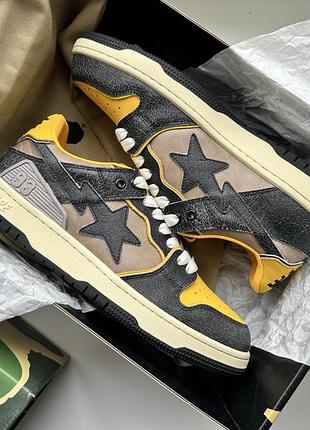 Кросівки кеди a bathing ape bape sk8 sta vintage black yellow