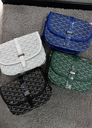 Месенджер goyard/ сумка гоярд синій