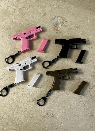 Брелок пістолет glock 17/ брілок пістолєт чорний