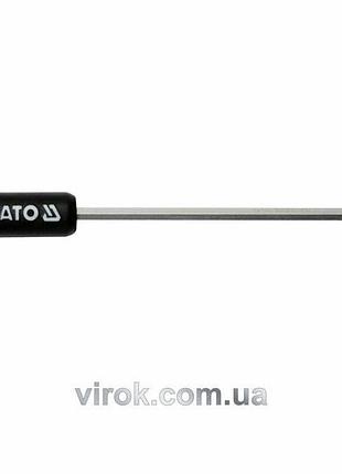 Ключ шестигранный yato : тип "t", m5 мм, двусторонний, шариковый наконечник l=140 мм [12/144]