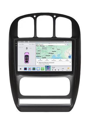 Магнитола lesko для chrysler voyager iv рестайлинг 2004-2008г 10" 4/64 qled carplay 4g wi-fi gps 360 prime