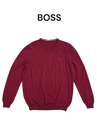 Шерстяной пуловер boss hugo boss — premium lambswool pullover оригинал