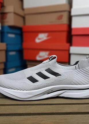 Чоловічі кросівки adidas slip-on lightstreet pro flow тапкі мокасіни сліпони