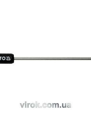 Ключ шестигранный yato : тип "t", m4 мм, двусторонний, шариковый наконечник l=140 мм [12/240]