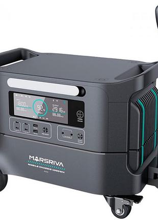 Marsriva hes20 модульна зарядна станція з базою 2200 вт 2074вт/г, 4xac usb-c, ups, lifepo4
