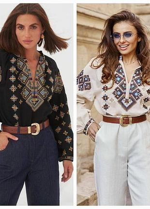 Женская рубашка вышиванка s m l xl 2xl 3xl рубашки женские вышиванки турция s бежевый