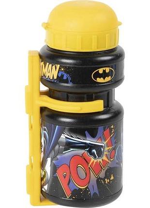 Фляга и флягодержатель spencer batman 300мл черный с желтым (bid048)