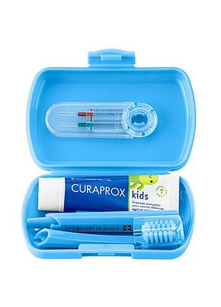 Дорожній набір для дітей curaprox tskids блакитний