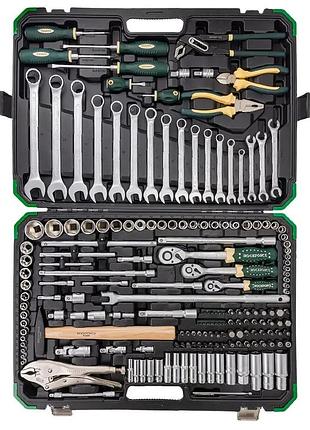 Набор инструментов 180+2пр. 1/4", 3/8", 1/2" (6гр.,12гр.) rockforce rf-41802+2