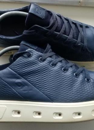 Мужские кожаные кроссовки ecco street 720 gore-tex (оригинал)