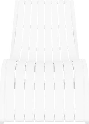 Шезлонг siesta slim white 3