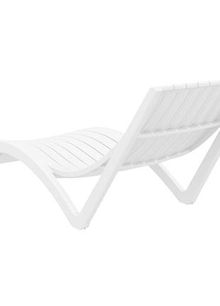 Шезлонг siesta slim white 4