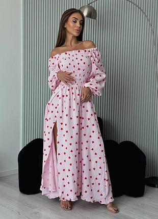 Сукня довга муслін