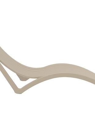 Шезлонг siesta slim taupe 2