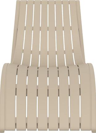 Шезлонг siesta slim taupe 3