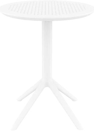Стіл круглий siesta sky folding table 60 white