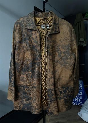 Чоловіча шкіряна куртка arte, xl, нова — стиль grunge / vintage