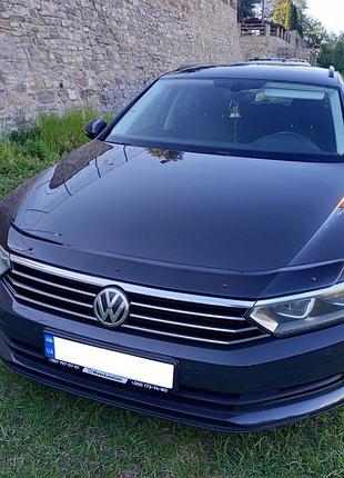 Дефлектор капота (eurocap) для volkswagen passat b8 2015-2023 рр