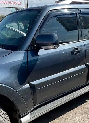 Ветровики на окна (4 шт, hic) для mitsubishi pajero wagon iii 1999-2006 гг