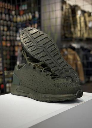 Кроссовки летние с трезубом olive