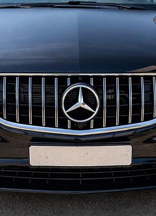 Передняя решетка gt panamericana хром (2014-2023 для vito w447) для mercedes vito/v-class w447 2014- гг