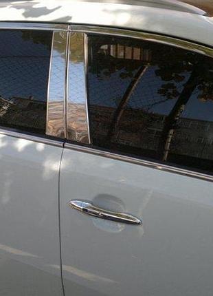Молдинг дверних стійок (нерж.) для ford focus ii 2005-2008 рр