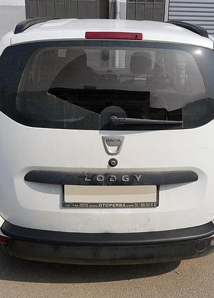 Накладка на задній бампер eurocap (abs) для dacia lodgy 2012-2022 рр
