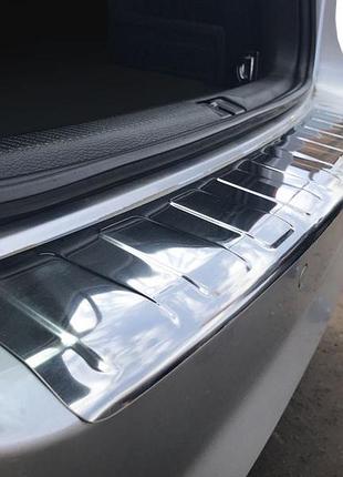 Накладка на задній бампер carmos (sw, нерж) для volkswagen passat b7 2012-2015 рр