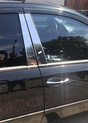 Накладки на дверные стойки из нержавеющей стали (6 шт) для mercedes e-сlass w211 2002-2009 гг