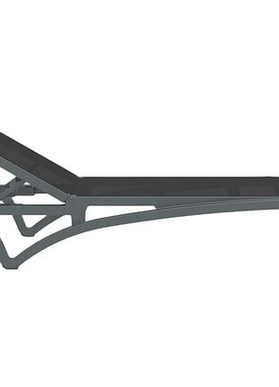 Шезлонг siesta pacific dark grey black 2