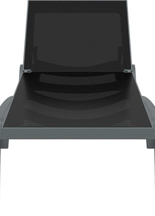 Шезлонг siesta pacific dark grey black 3