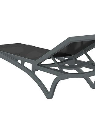 Шезлонг siesta pacific dark grey black 4