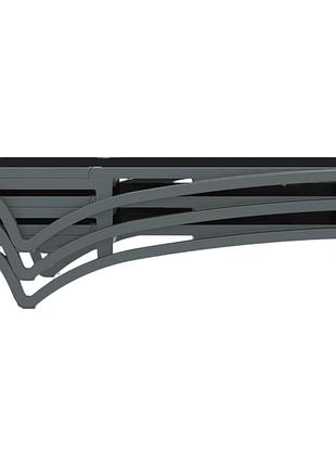 Шезлонг siesta pacific dark grey black 9