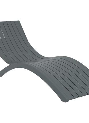 Шезлонг siesta slim dark grey