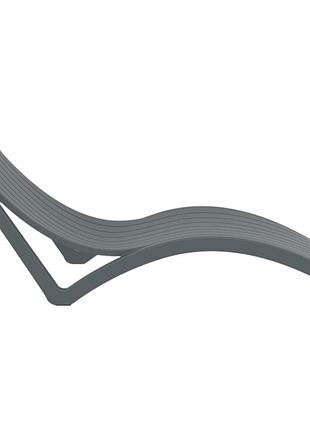 Шезлонг siesta slim dark grey 2