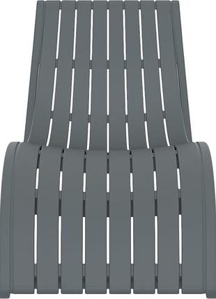 Шезлонг siesta slim dark grey 3