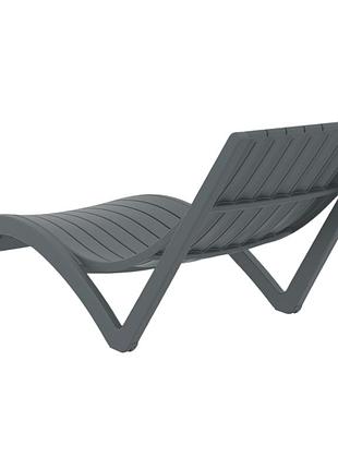 Шезлонг siesta slim dark grey 4