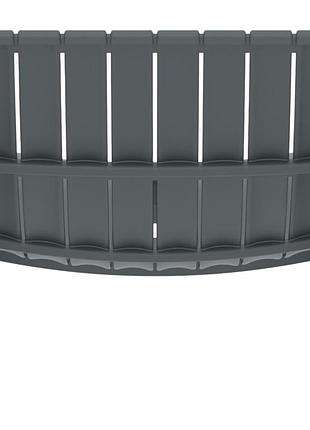 Шезлонг siesta slim dark grey 5